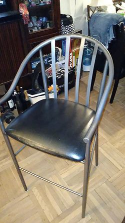 Metal. Bar stools a pair