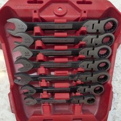 Flex Head Combo Ratcheting Wrench Set 