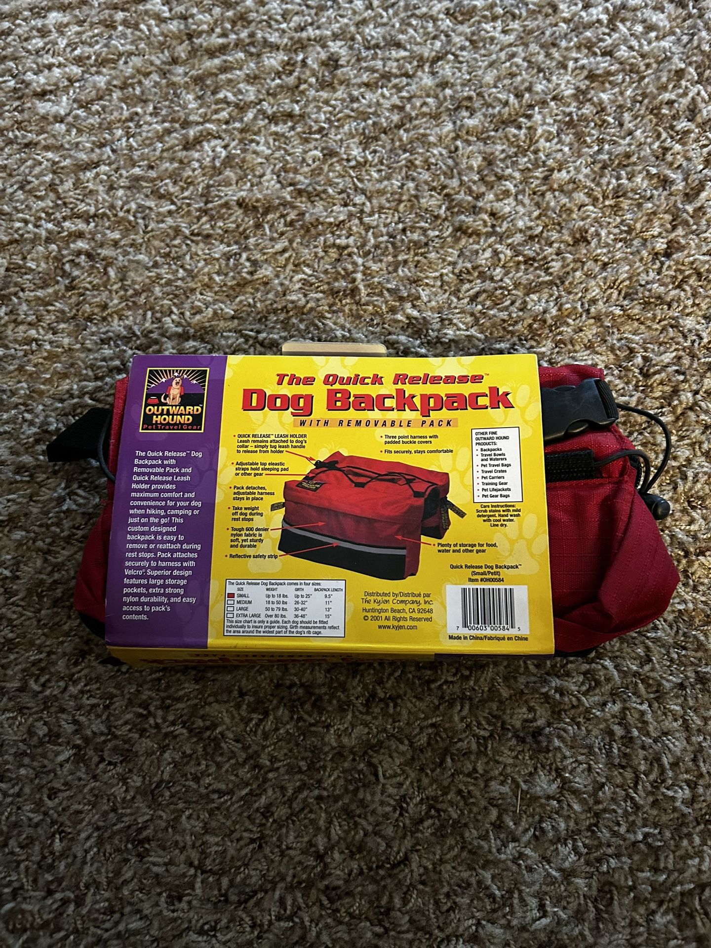 Dog Backpack With Removable Pack