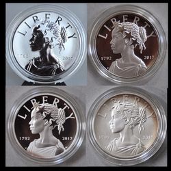 U.S. Mint American Liberty 225th Anniversary Silver Four-Medal Set OgP