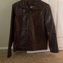 Vintage Wilsons Leather Cracked Brown Men’s Jacket Size M