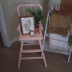 Vtg Spindle Highchair