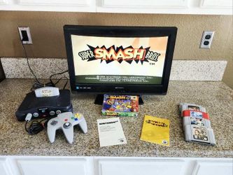 Complete Nintendo 64 / N64 Set with Super Smash Bros and other Games!!