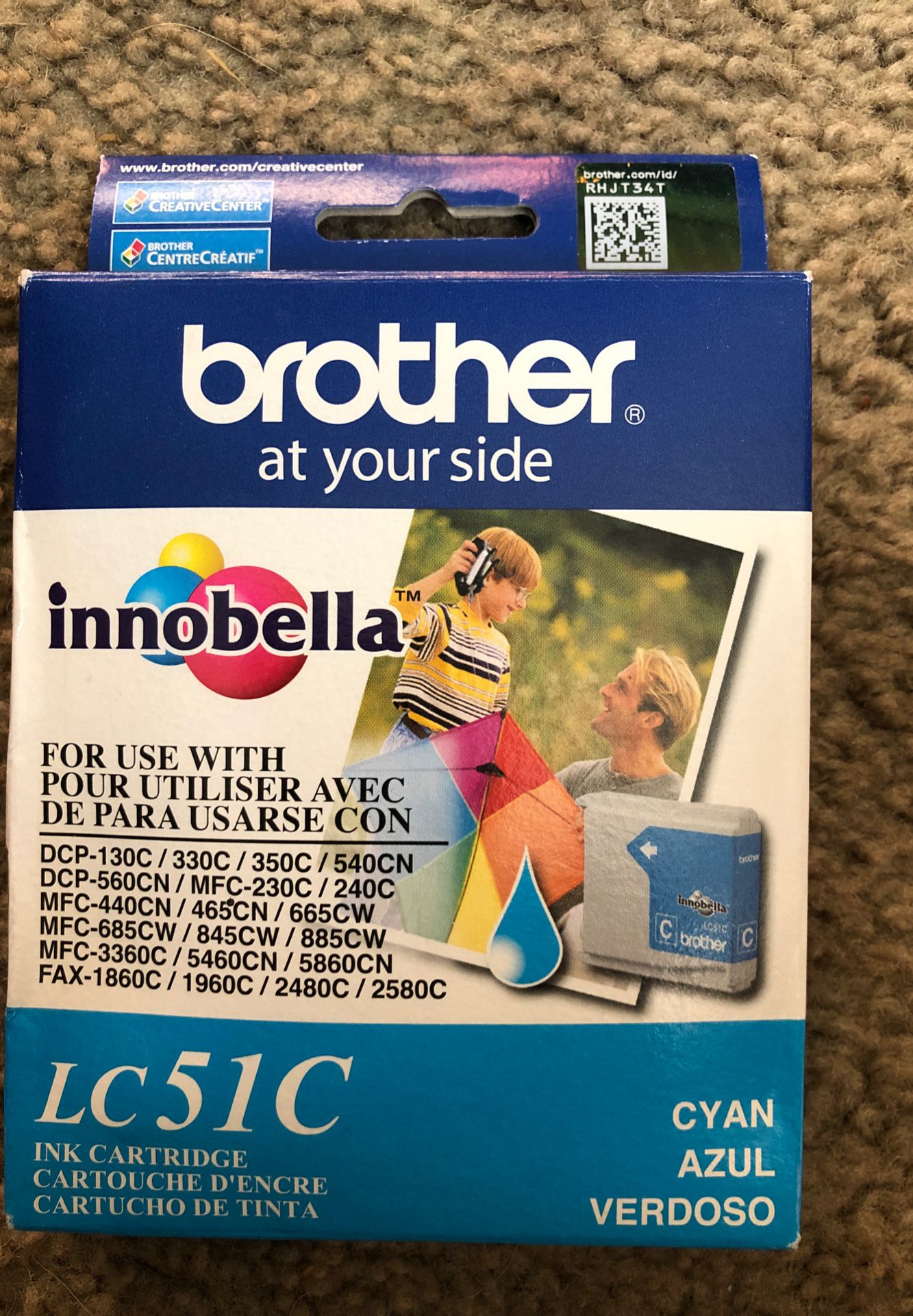 Inc cartridge Brother LC51C Cyan Ink Cartridge