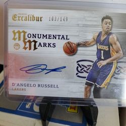 Lakers D'angelo Russell Rookie Autograph Card