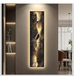 ❤️‍🔥 homary LED Wall Art Lighted Abstract Mountain Wall Decor