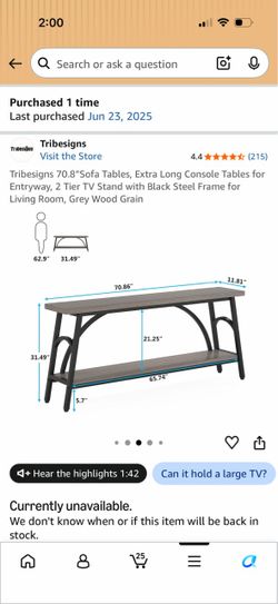 Sofa table