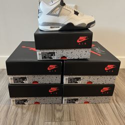 Jordan 4 White Cement Size 10.5-13