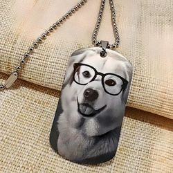 Hamdmade Family Love Tag Necklace Stainless Steel 