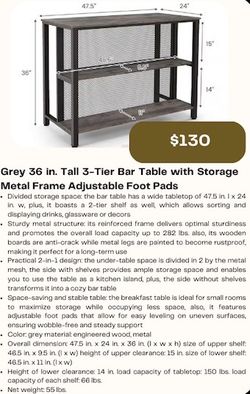 Bar table