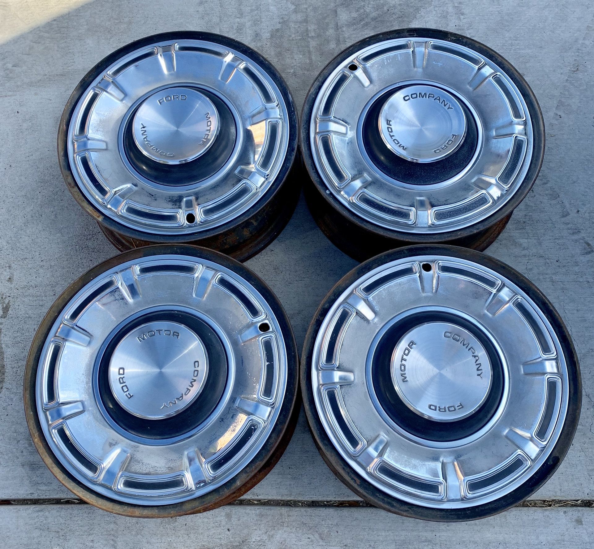 14” Original Steel Vintage Factory Ford Mustang 5 lug rims