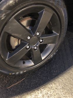 All black dipped rims