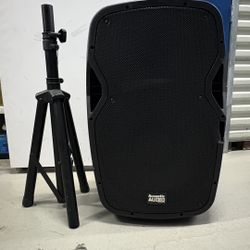 ACOUSTIC AUDIO 15-Inch Bluetooth Speaker, Portable with Stand