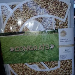 "Congrats" yard sign kit craft smith - New