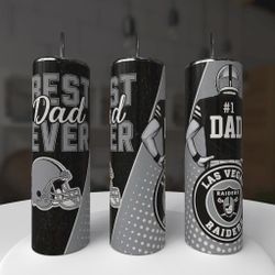 Las Vegas Raiders Football Dad Tumbler
