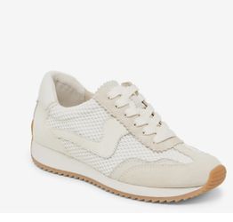 Dolce Vita Cream and White Mesh Woven Sneakers -size 9