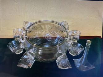 Punch bowl (glass/new) 