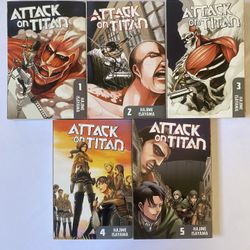 Attack On Titan Manga Series Vol. 1-5☀️