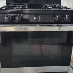 GE STAINLESS STEEL GAS STOVE 