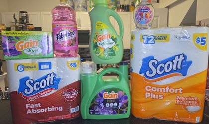 🧺 Gain & Household Essentials Bundle – $40