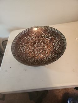 Gold/glass Decor Bowel