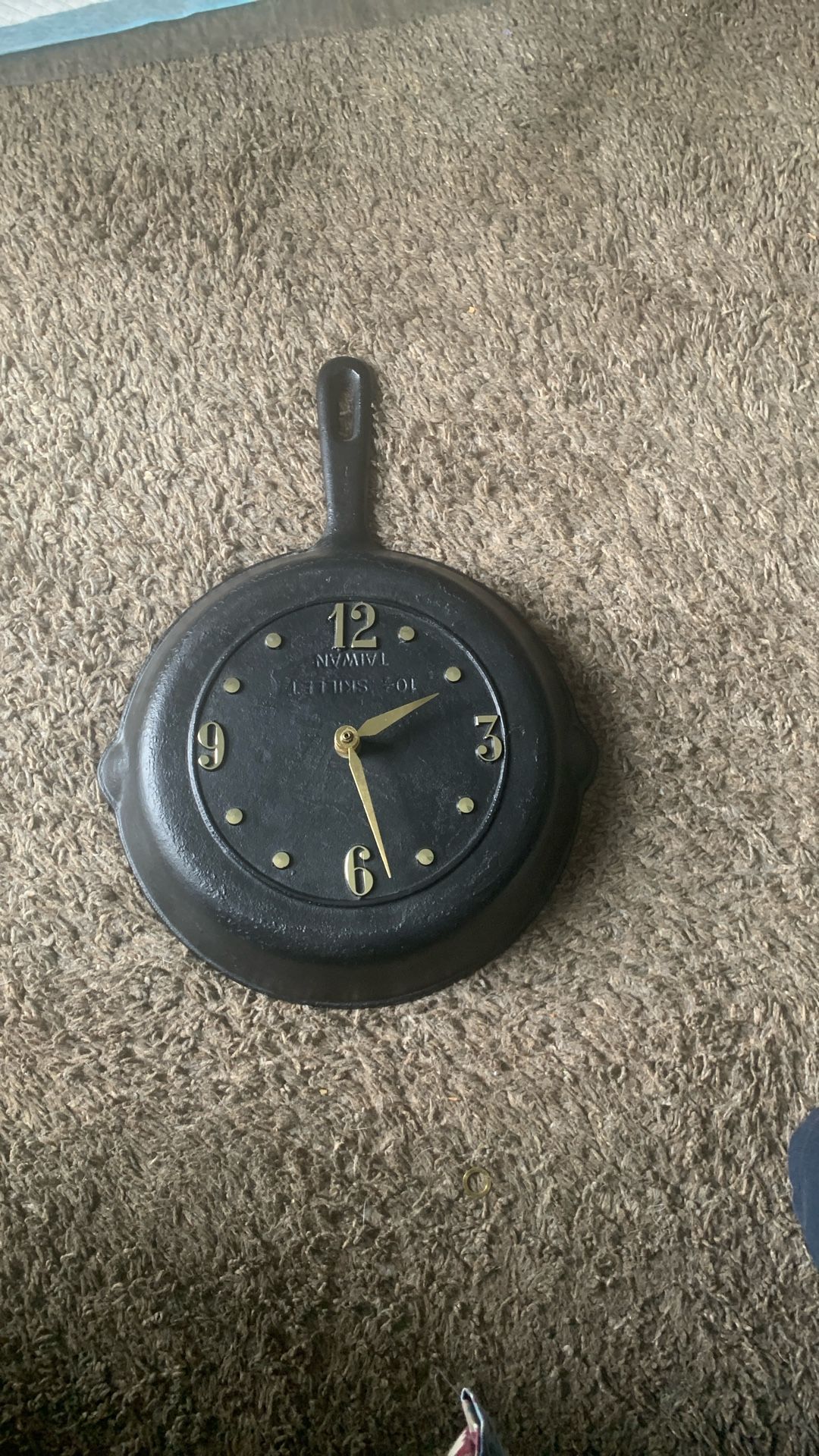 This Is A Frying Pan Weigh talk. Antique. Made out of tent.