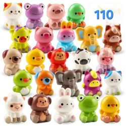 KissFuture Slow Rise Party Gifts for Kids 110 Animal Squishy Toys - Brand New