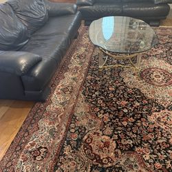 Natuzzi soft leather Italian couch and love seat , navy blue ,couch 82”w, love Seat 70”custom made. L Natuzzi use premium top grain Italian leather , 