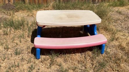 little tikes kids toy patio table well loved