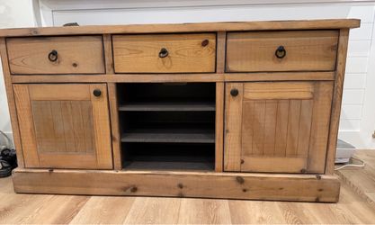 TV Stand(Rustic Natural Brown).