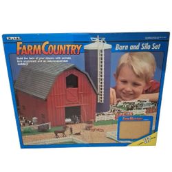 Ertl Farm Country Barn and Silo 1990s Vintage Playset SHIPS ONLY 