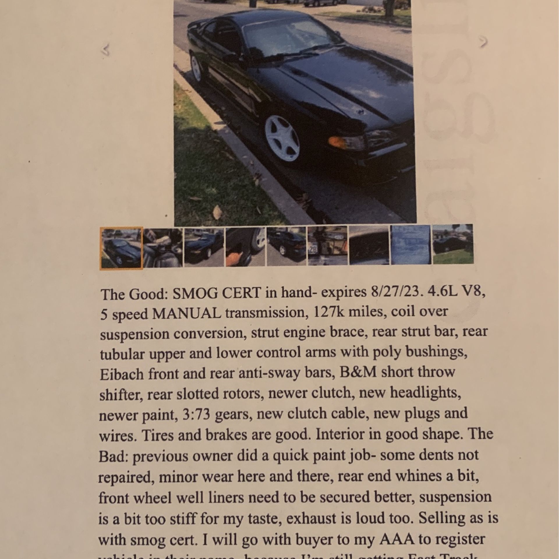 1998 Ford Mustang