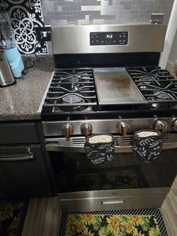 Fridge and stove