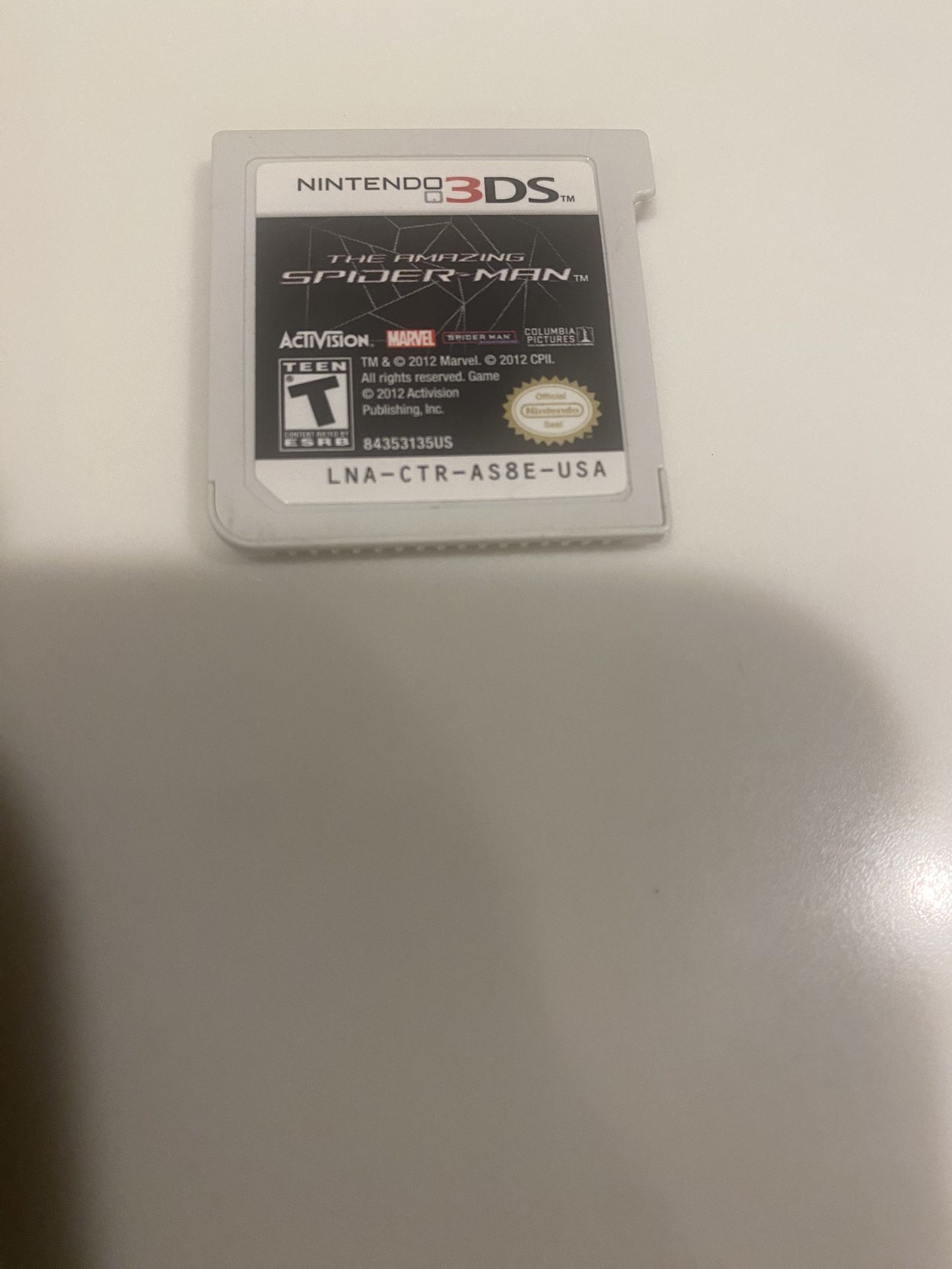 Nintendo 3ds The Amazing Spider-Man 