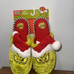 Grinch men’s slippers size 11/12