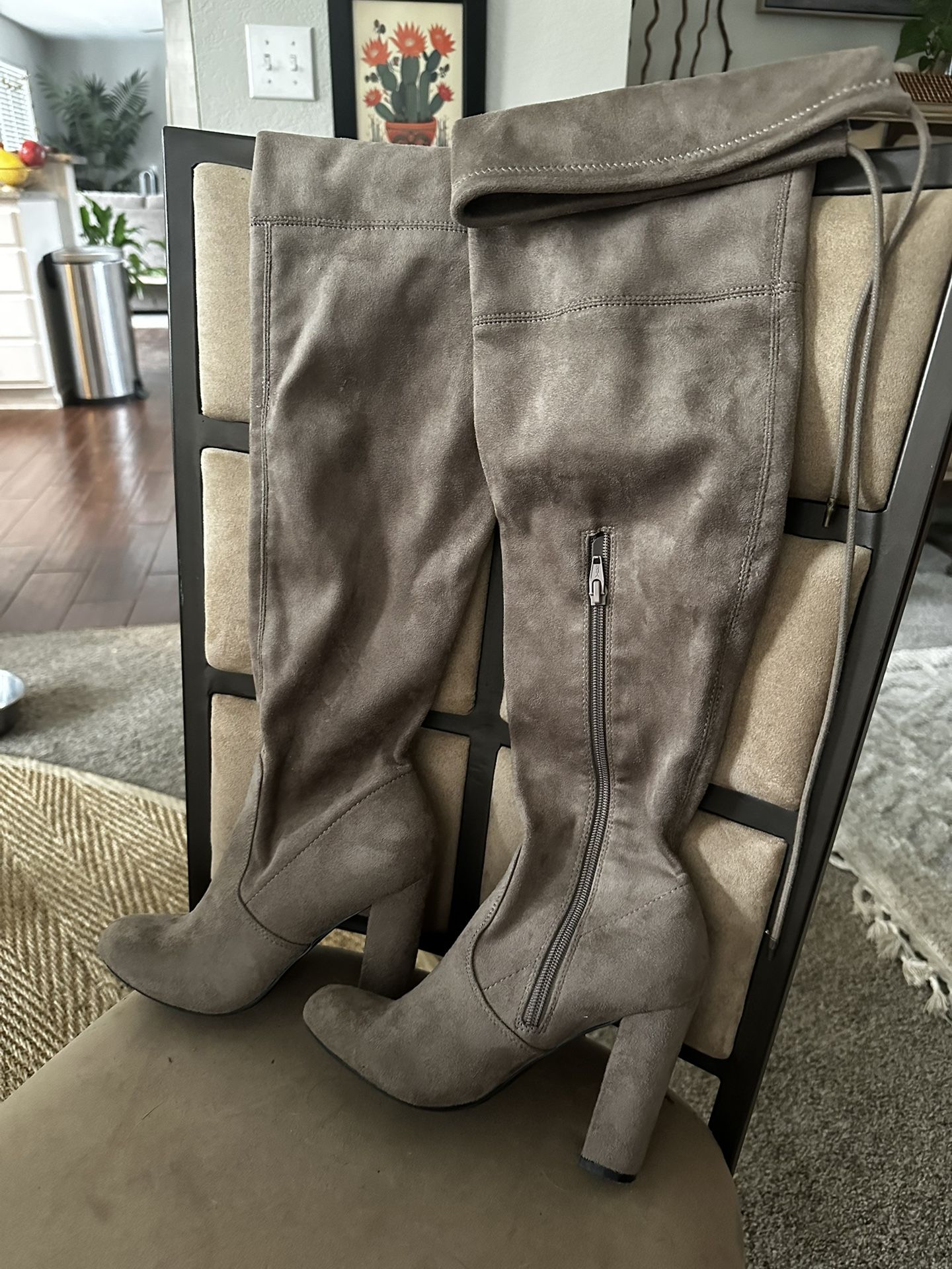 Suede Over The Knee/thigh High Boots