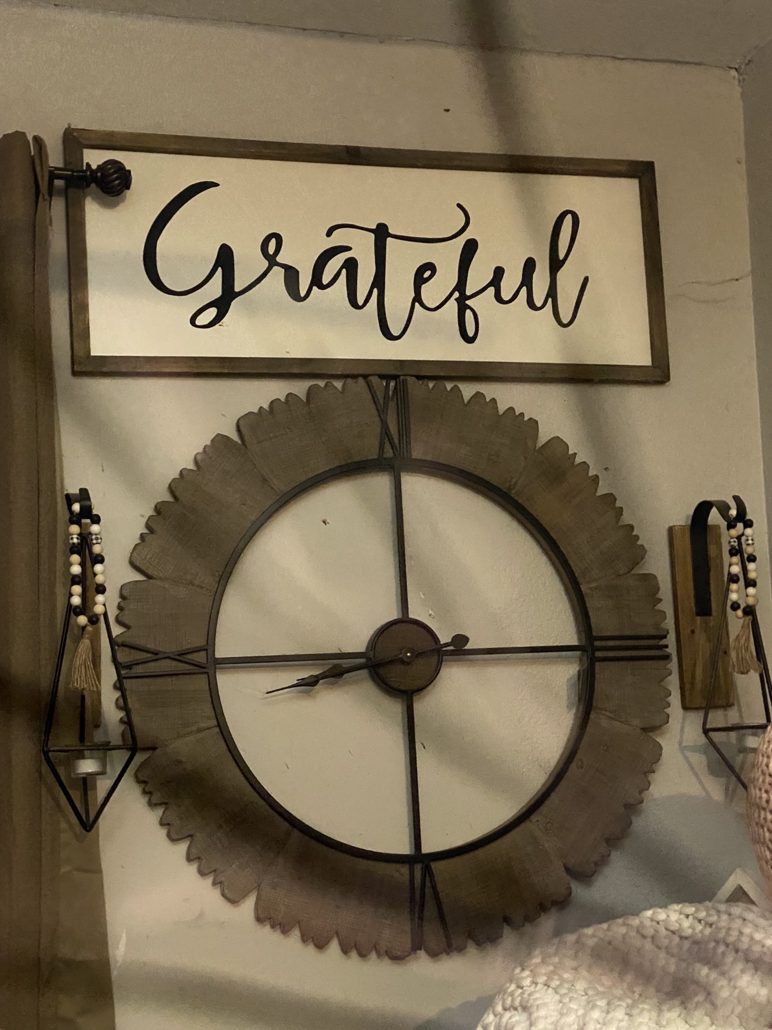 SET DE PARED DE RELOJ GRANDE FARMHOUSE