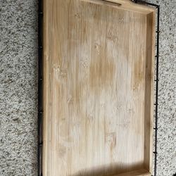 Bamboo Bed Tray With Metal Frame 