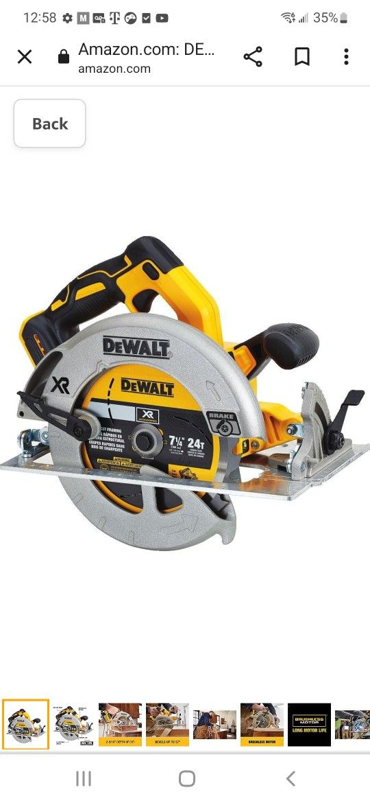 Dewalt Battery Circular Saw