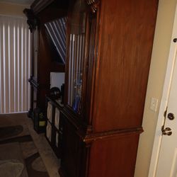 Solid Wood Entertainment Center