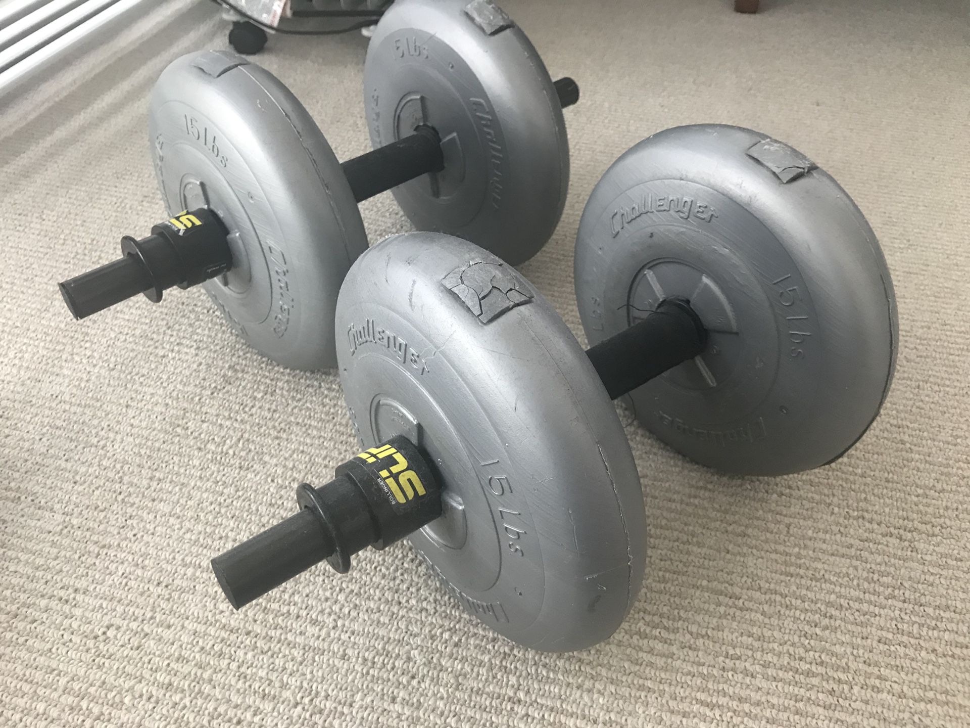 Challenger customizable dumbbells free weights