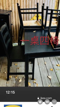 Dinning table and 4 chairs