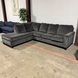 Charcoal Gray Sectional Sofa 🚛 Same Day Delivery