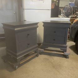 Grey Nightstand Set