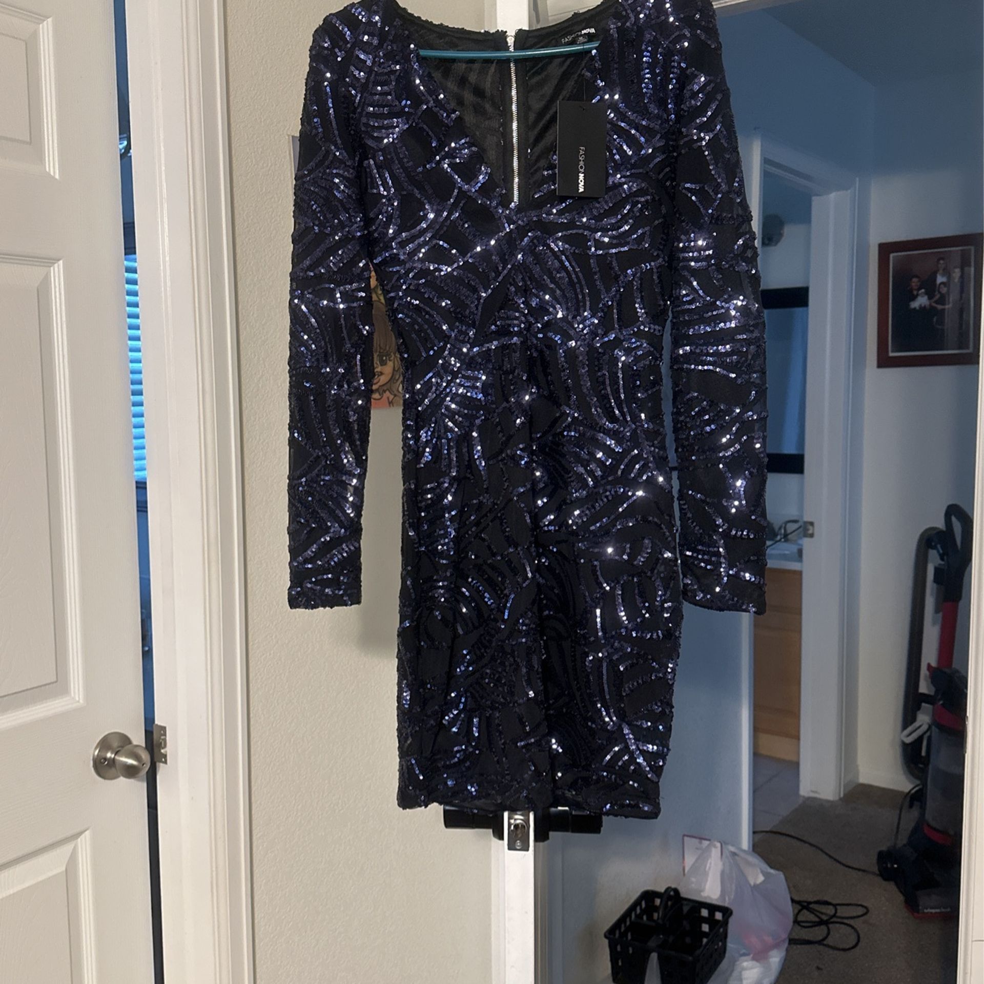 Navy Blue Dress From fashion nova