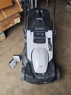 Litheli Lawn Mower 18" Electric Self Propelled for Garden Yards, Lightweight Cordless Lawn Mower Brushless with 6-Position Height Adjustment, 2 x 20V 