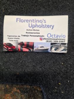 Florentino’s upholstery