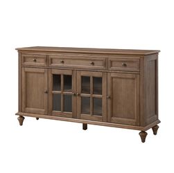 Nikolaj Acorn 58 in. W 3 Drawery Sideboard with Solid Wood Legs