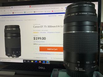 Canon 75-300 Zoom Camera Lens