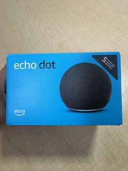 Amazon Echo Dot 5th Generation Charcoal Black Smart Speaker with Alexa NEW